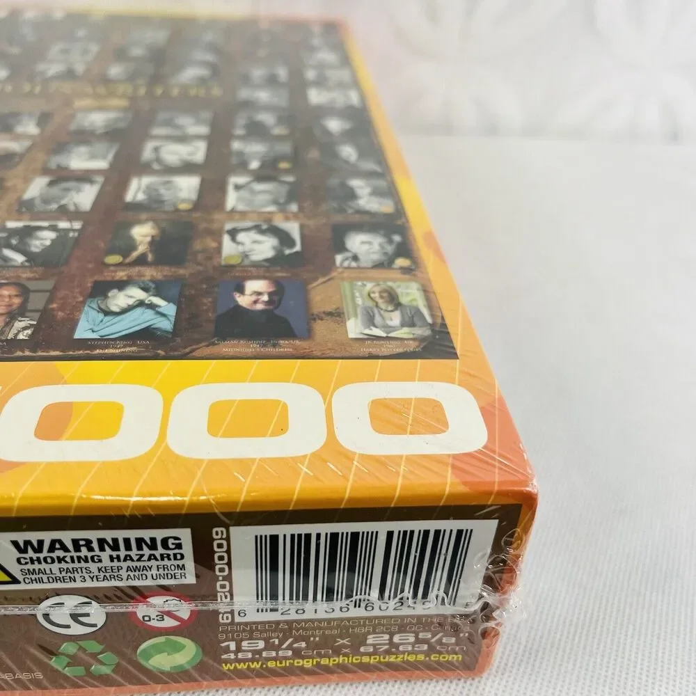 EuroGraphics Famous Writers 1000‎ Piece Puzzle 26.5 in X 19..25 in - Sealed
